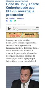 27-05-2019 - Consultor Jurídico - Dona da Dolly, Laerte Codonho pede que PGE-SP investigue procurador